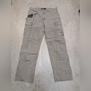 Wrangler Riggs Double Knee Workwear Men's 36x34 (35x33.5) Flaws Tan